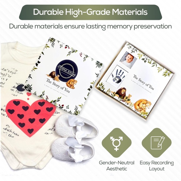 Animal Themed Baby Milestone Book - Picture 6 of 14